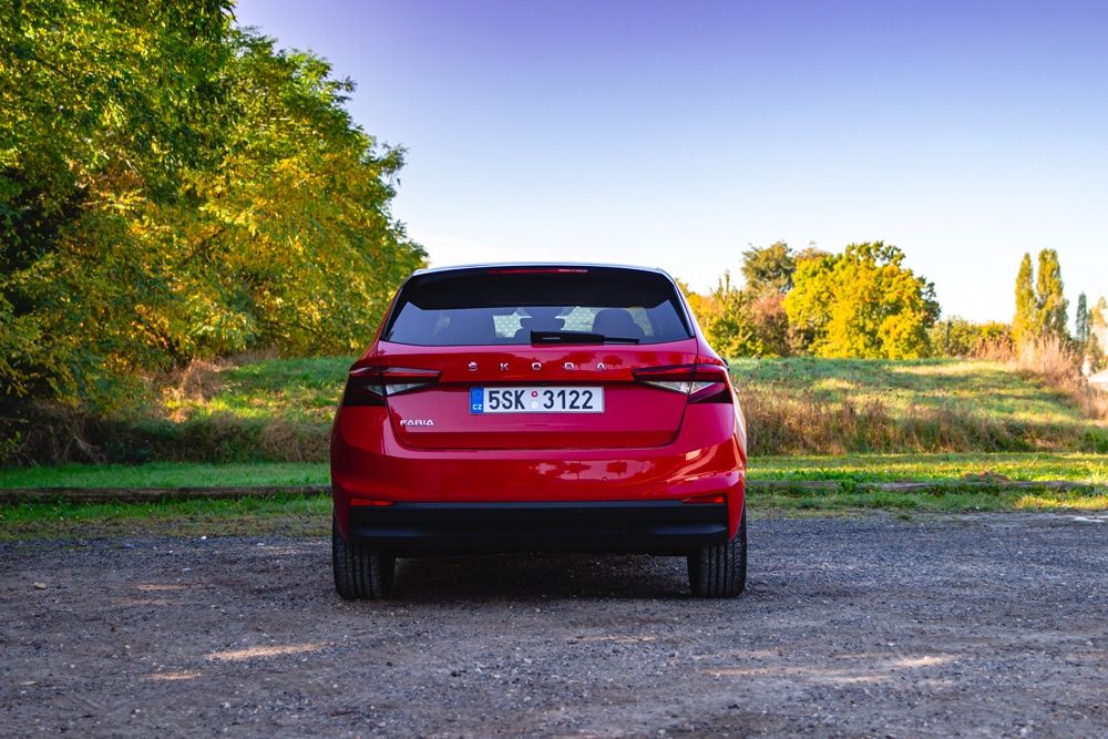 Arrière de la Skoda Fabia