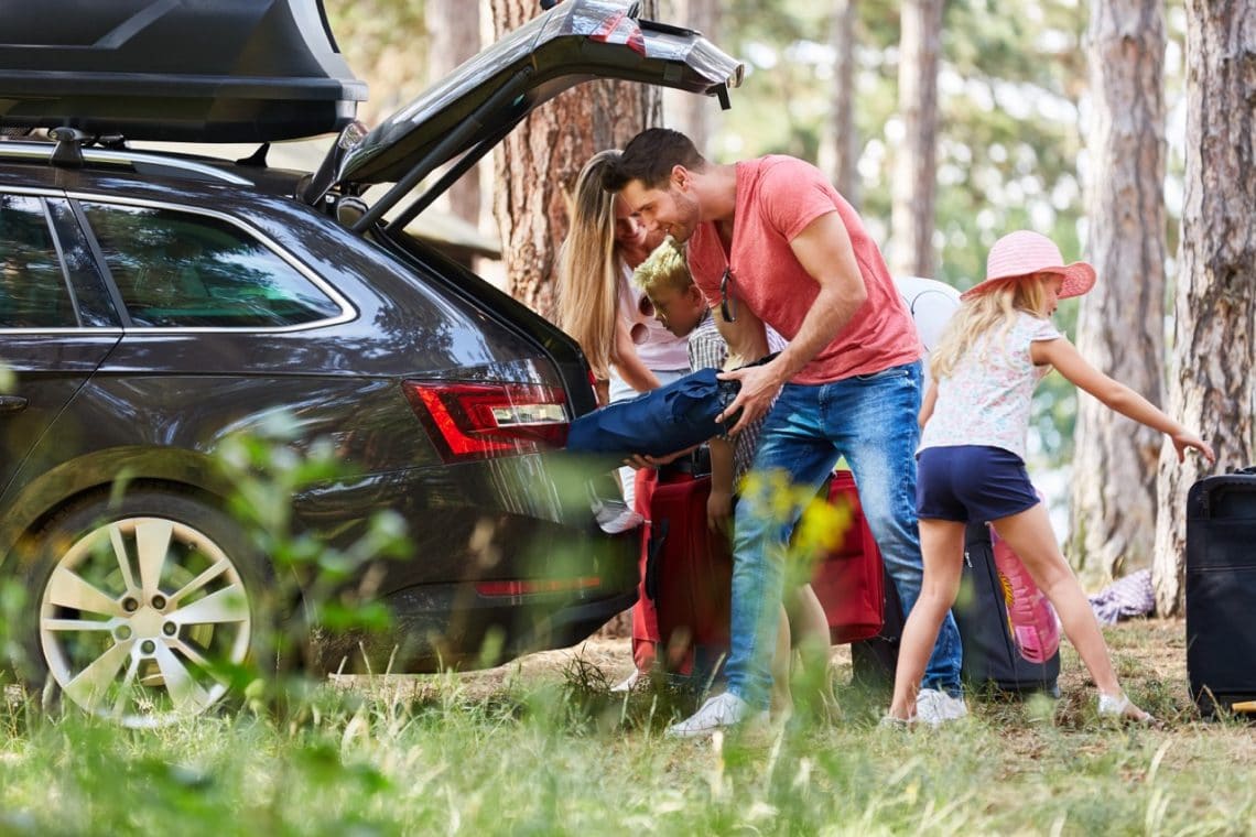 Une voiture familiale acheté d'occasion par une famille de 4 personnes