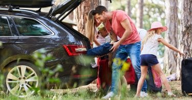 Une voiture familiale acheté d'occasion par une famille de 4 personnes
