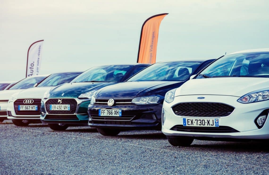 Un stock de voiture d'occasion